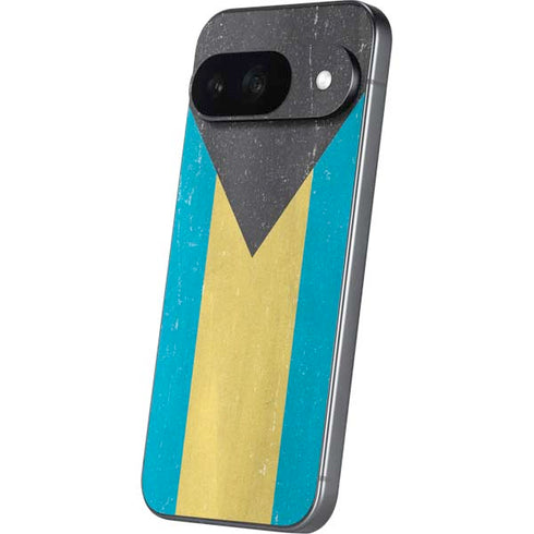 Bahamas Flag Distressed Google Pixel 9 Skin